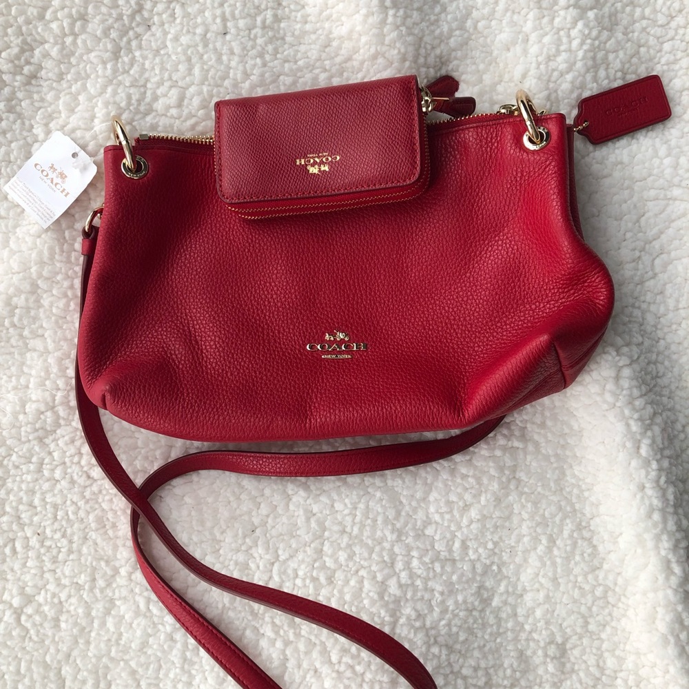 Red Coach purse and wallet set